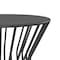 Cosco Novogratz Poolside Gossip Collection, Roberta Outdoor/indoor Side Table, Charcoal 88068CHC1E - alternate 9